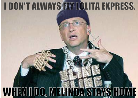 Bill Gates wife meme: 'I don't always fly Lolita Express. When I do, Melinda stays home'