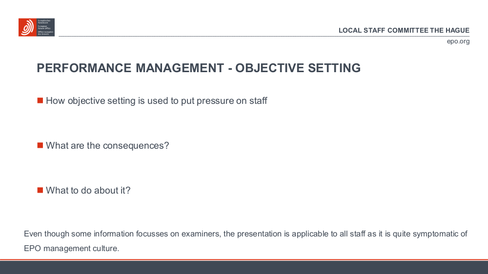 EPO Objective setting slide 2