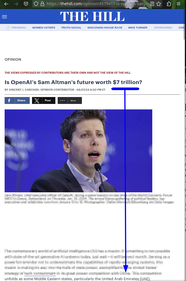 Is OpenAI’s Sam Altman’s future worth $7 trillion?