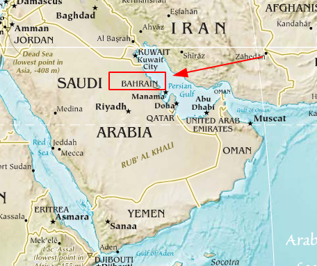 Bahrain map