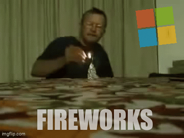 Fired from work; Microsoft Fireworks