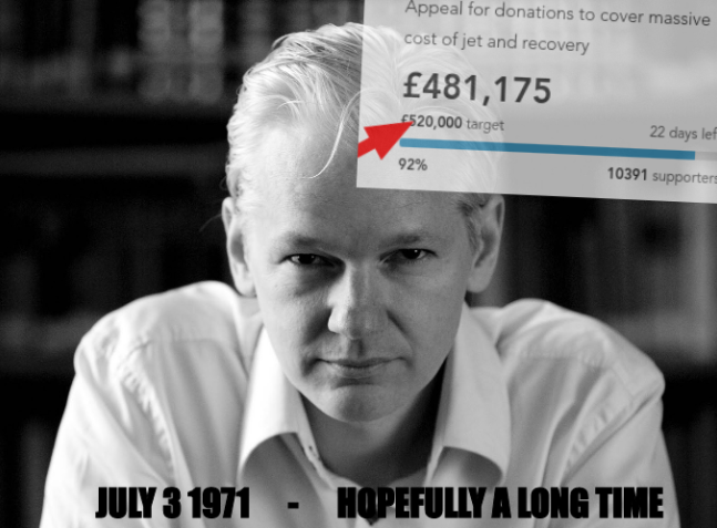 Julian Assange: July 3 1971 - hopefully a long time