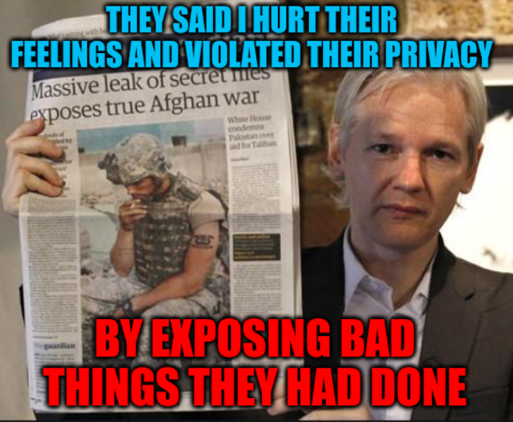 They said I hurt their feelings and violated their privacy; By exposing bad things they had done