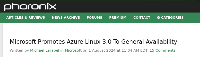 Microsoft Promotes Azure Linux 3.0 To General Availability