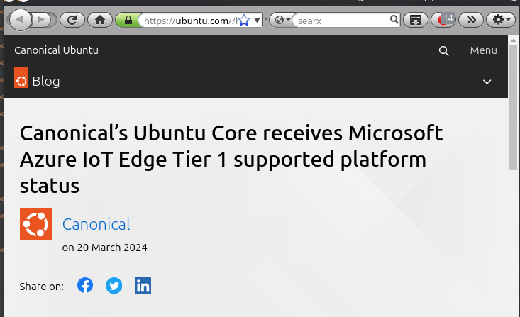 Canonical’s Ubuntu Core receives Microsoft Azure IoT Edge Tier 1 supported platform status
