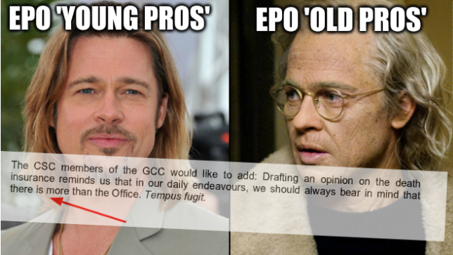 Young and Old Brad Pitt: EPO 'Young Pros' vs EPO 'Old Pros'