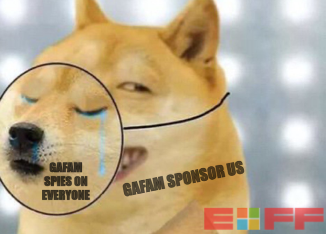 GAFAM spies on everyone; GAFAM sponsor us