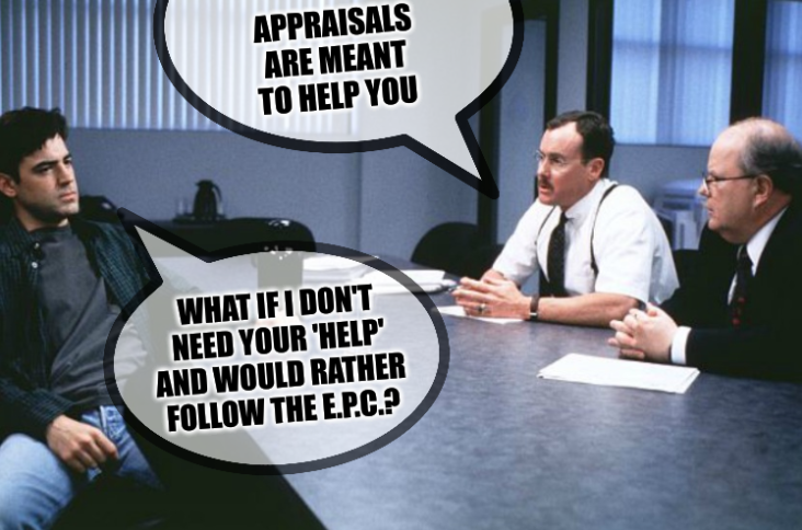 Office Space Consultants: The appraisals are meant to help you; What if I don't need your 'help' and would rather follow the E.P.C.?