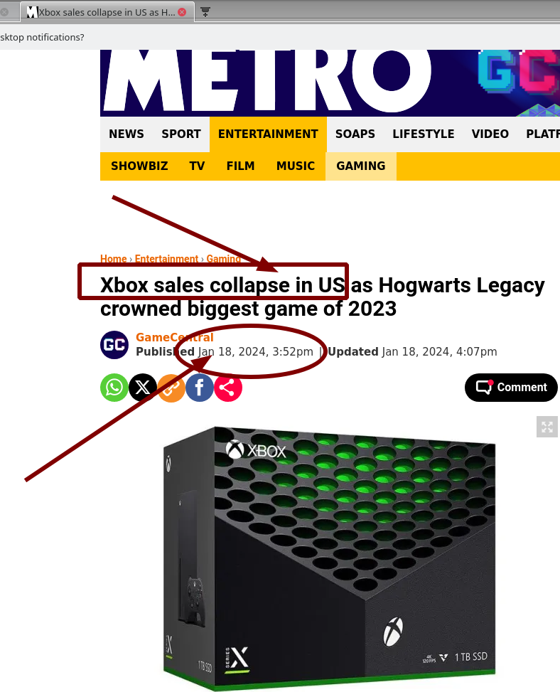 Xbox sales collapse in US as Hogwarts Legacy crowned biggest game of 2023