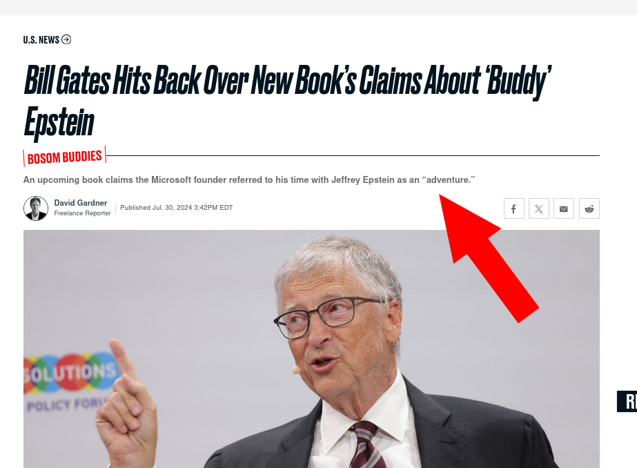 Bill Gates Hits Back Over New Book’s Claims About ‘Buddy’ Epstein