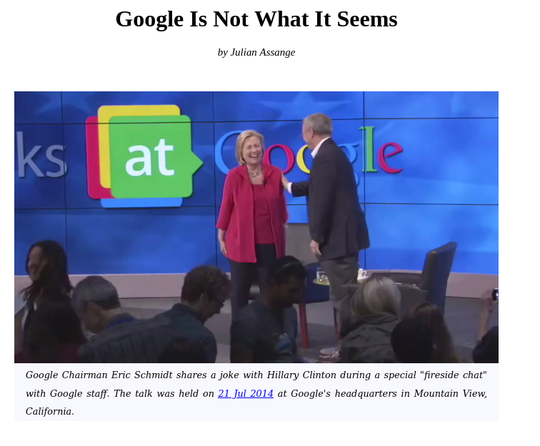 Google Is Not What It Seems