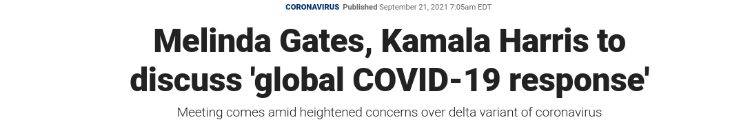 Melinda Gates, Kamala Harris to discuss 'global COVID-19 response'