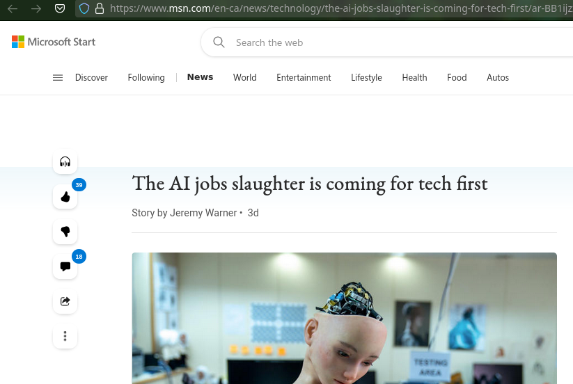 The AI jobs slaughter is coming for tech first