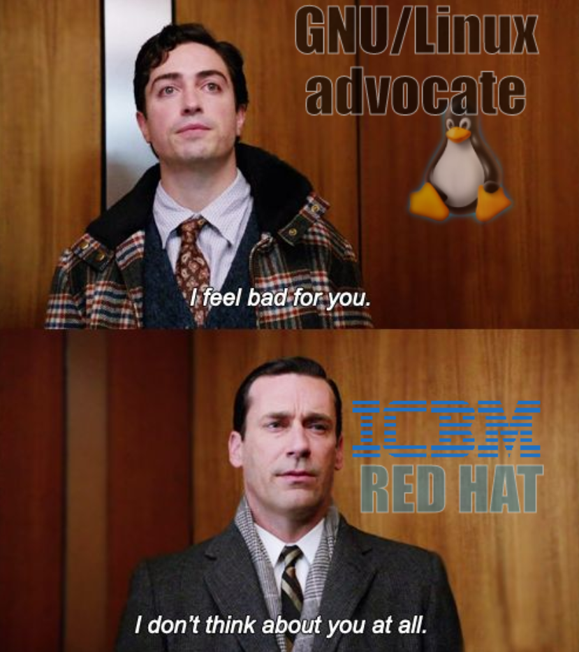 GNU/Linux advocate vs Red Hat
