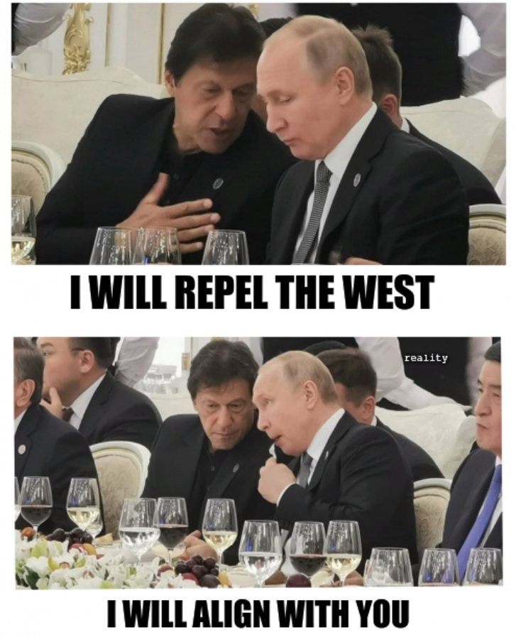 I will repel the West: (reality) I will align with you