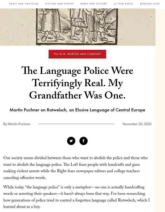 The Language Police Were Terrifyingly Real. My Grandfather Was One.