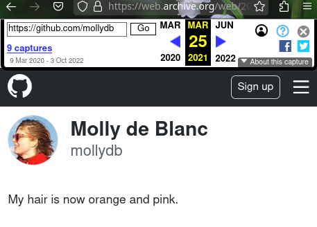 mollydb: orange and pink hair