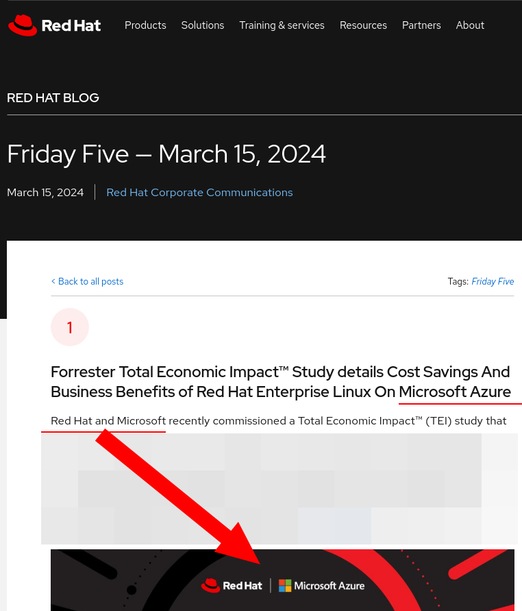 Forrester Total Economic Impact™ Study details Cost Savings And Business Benefits of Red Hat Enterprise Linux On Microsoft Azure