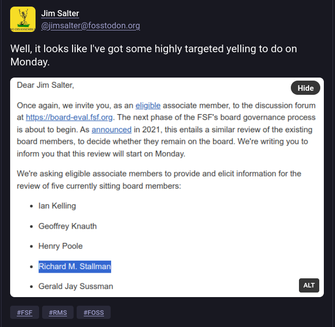 Well, it looks like I've got some highly targeted yelling to do on Monday.