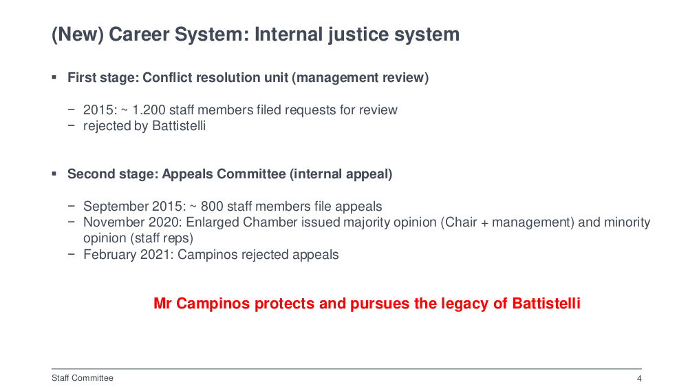 EPO Slide on Career Judgments