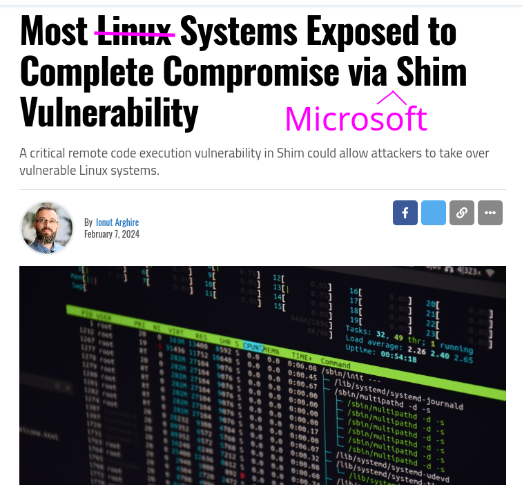 Most Linux Systems Exposed to Complete Compromise via Shim Vulnerability