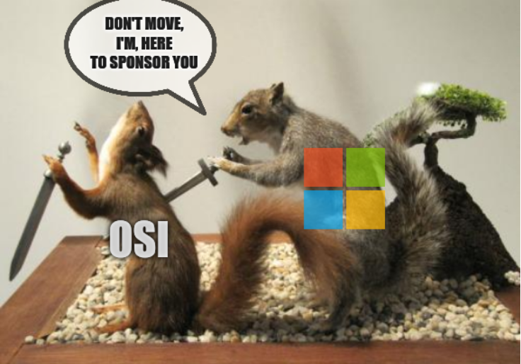 OSI, don't move, I'm, here to sponsor you