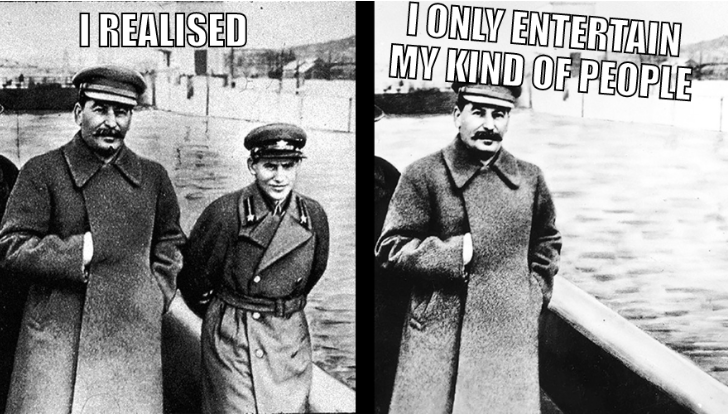 Stalin Photo Editing: I realised I only entertain my kind of people