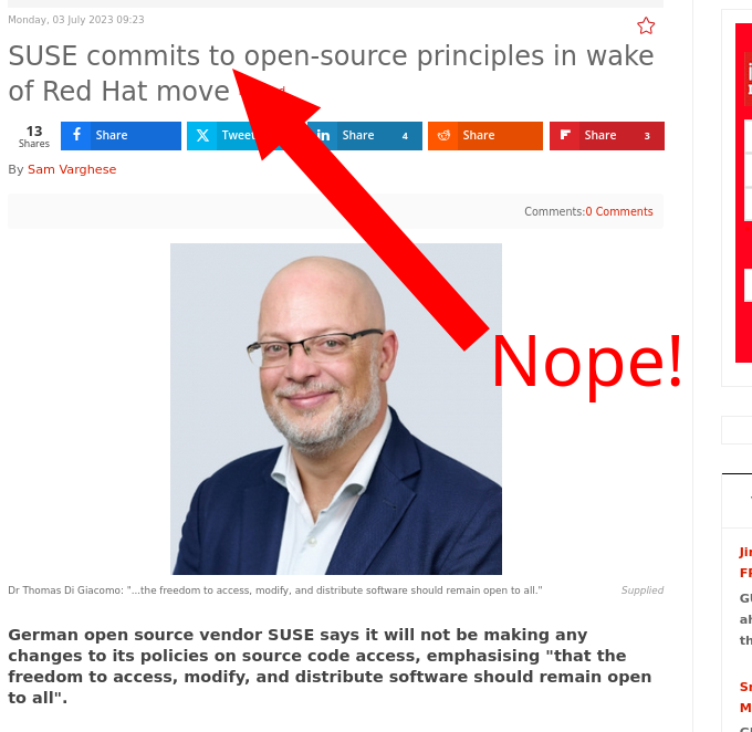 Nope! SUSE commits to open-source principles in wake of Red Hat move