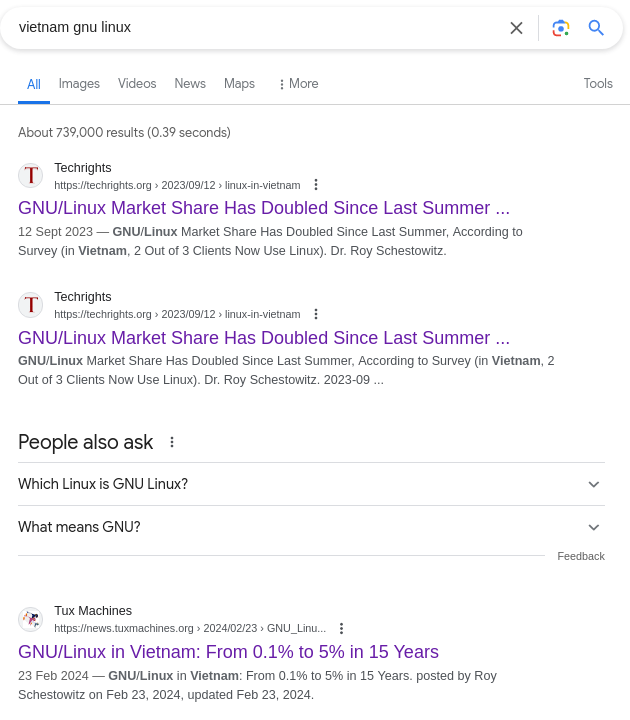 Google: vietnam gnu linux