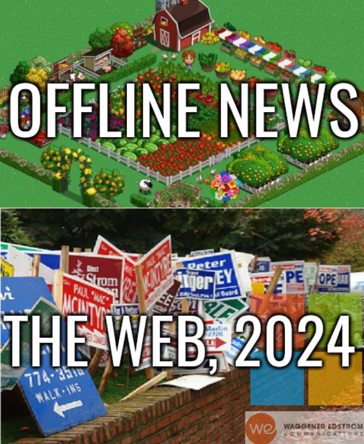 Then and Now: Offline news, The Web, 2024: News as webspam