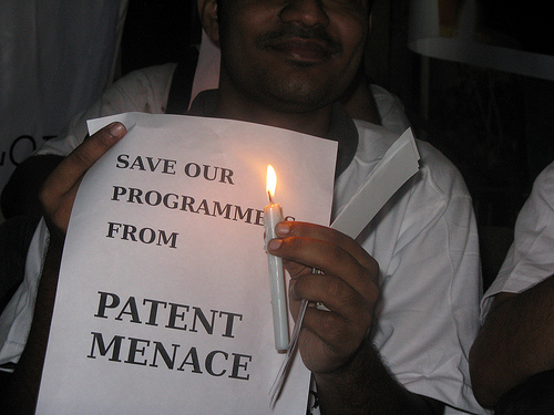 Software patents protest in India