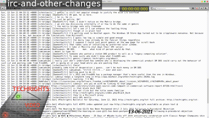 irc-and-other-changes