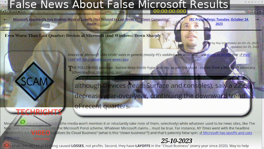 Preview for False News About False Microsoft Results