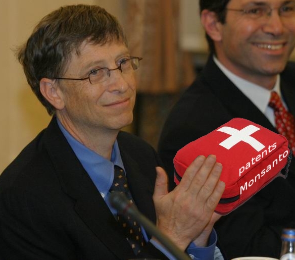 Bill Gates in Poland - Monsanto added in