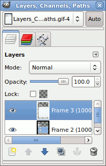 Layers, Channels, and Paths in The GIMP