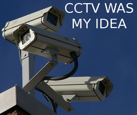 Three surveillance cameras