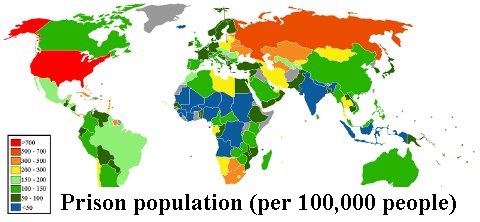 Prisoner population rate - 2007-2008