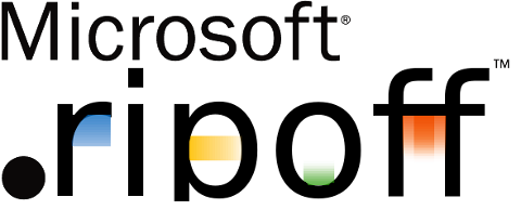 Microsoft ripoff logo