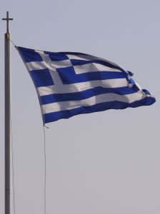 The proud flag of Greece