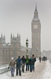 I like London in the snow