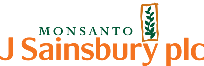  Sainsbury's logo and Monsanto