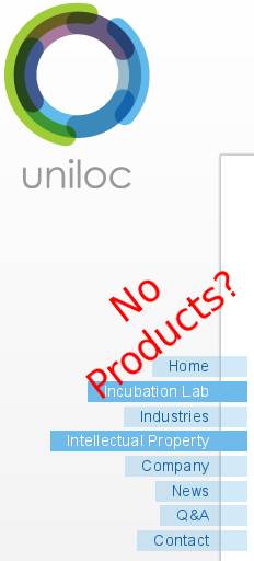 Uniloc Web page