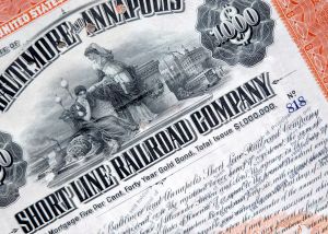 Shortline railroad bond 1906