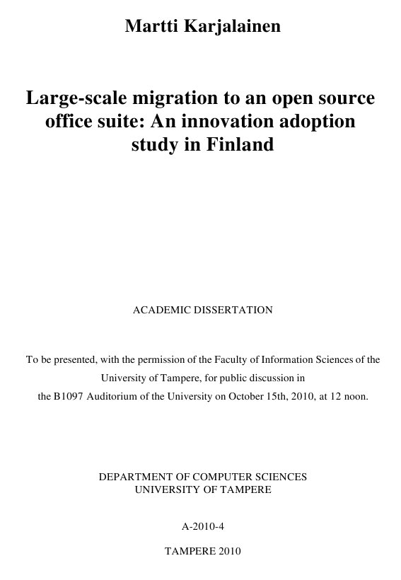 Karjalainen Martti's thesis
