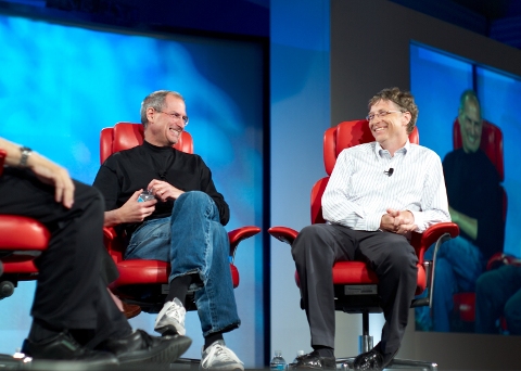 Steve Jobs and Bill Gates