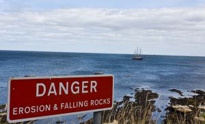 Erosion and falling rocks