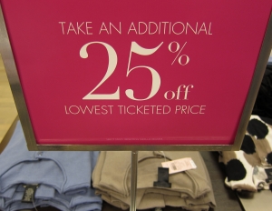 Sale sign