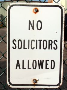 Solicitors not allowed