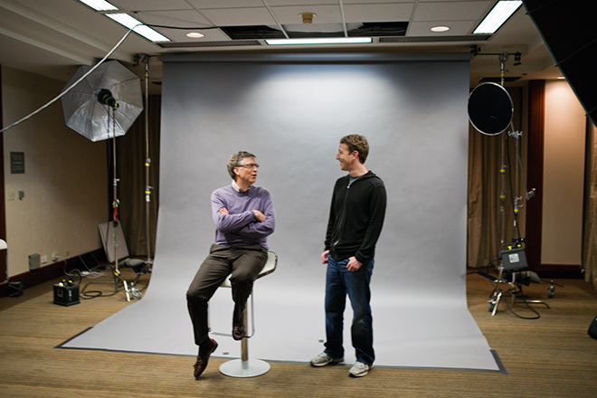 Bill Gates and Mark Zuckerberg