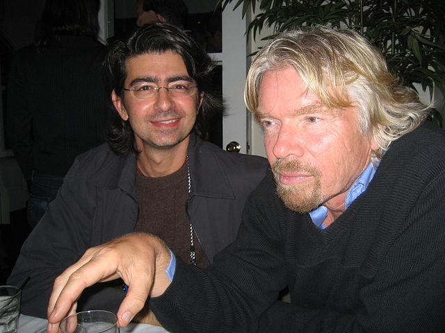 Pierre Omidyar and Richard Branson